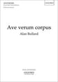 Ave Verum Corpus SATB choral sheet music cover